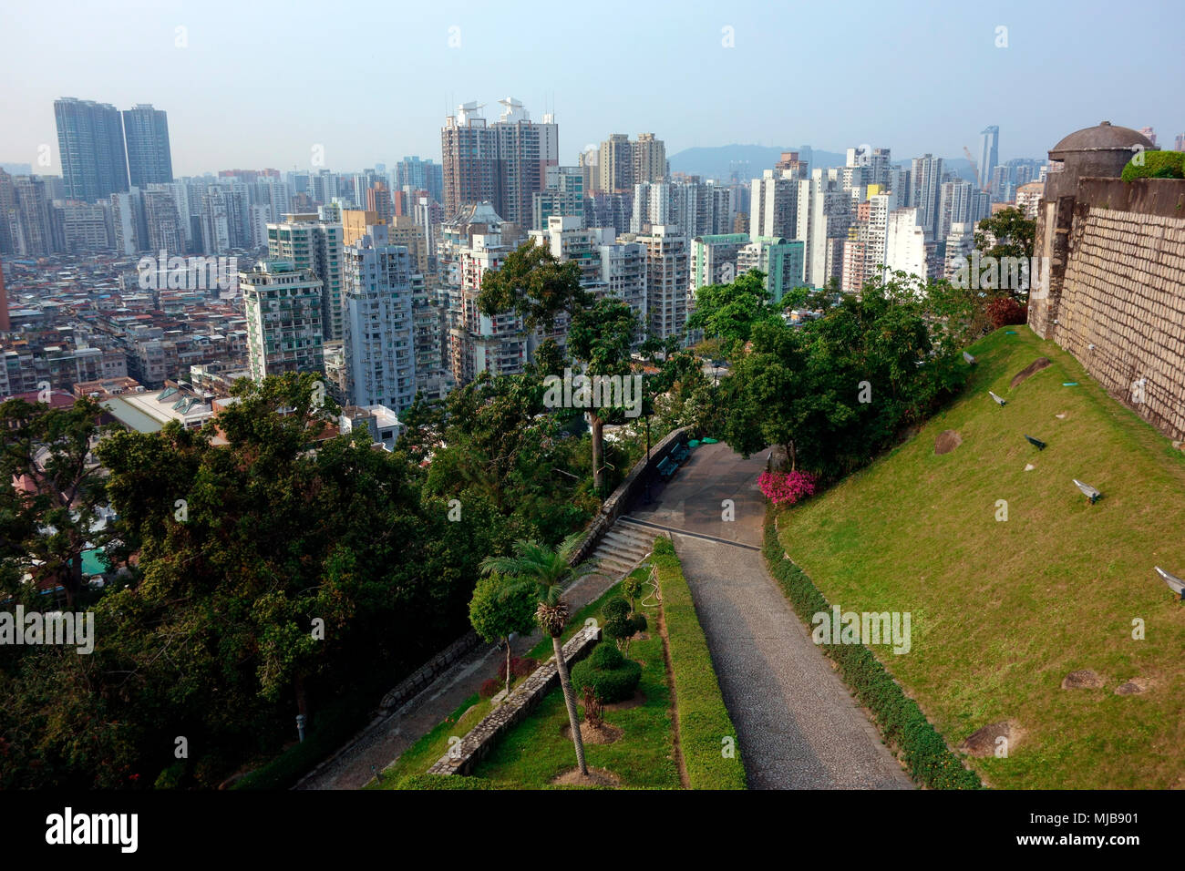 Point le plus haut de la péninsule de Macao, Macao, Banque D'Images