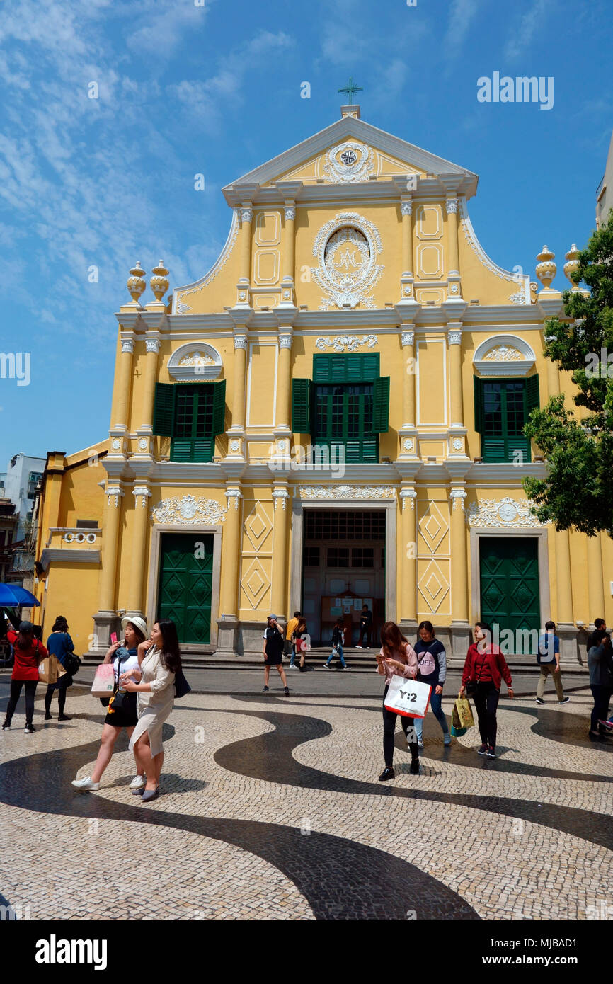 Église de Saint Dominique, Macao, Région administrative spéciale de Chine Banque D'Images