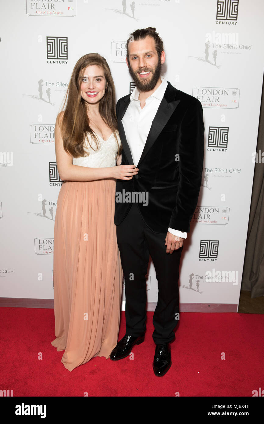Le Century Club accueille la célébration de l'enfant silencieux et Oscar Londres Flair PR's 10 anniversaire avec : Rachel Shenton, Chris Overton Où : London, Royaume-Uni Quand : 03 Avr 2018 Crédit : Phil Lewis/WENN.com Banque D'Images