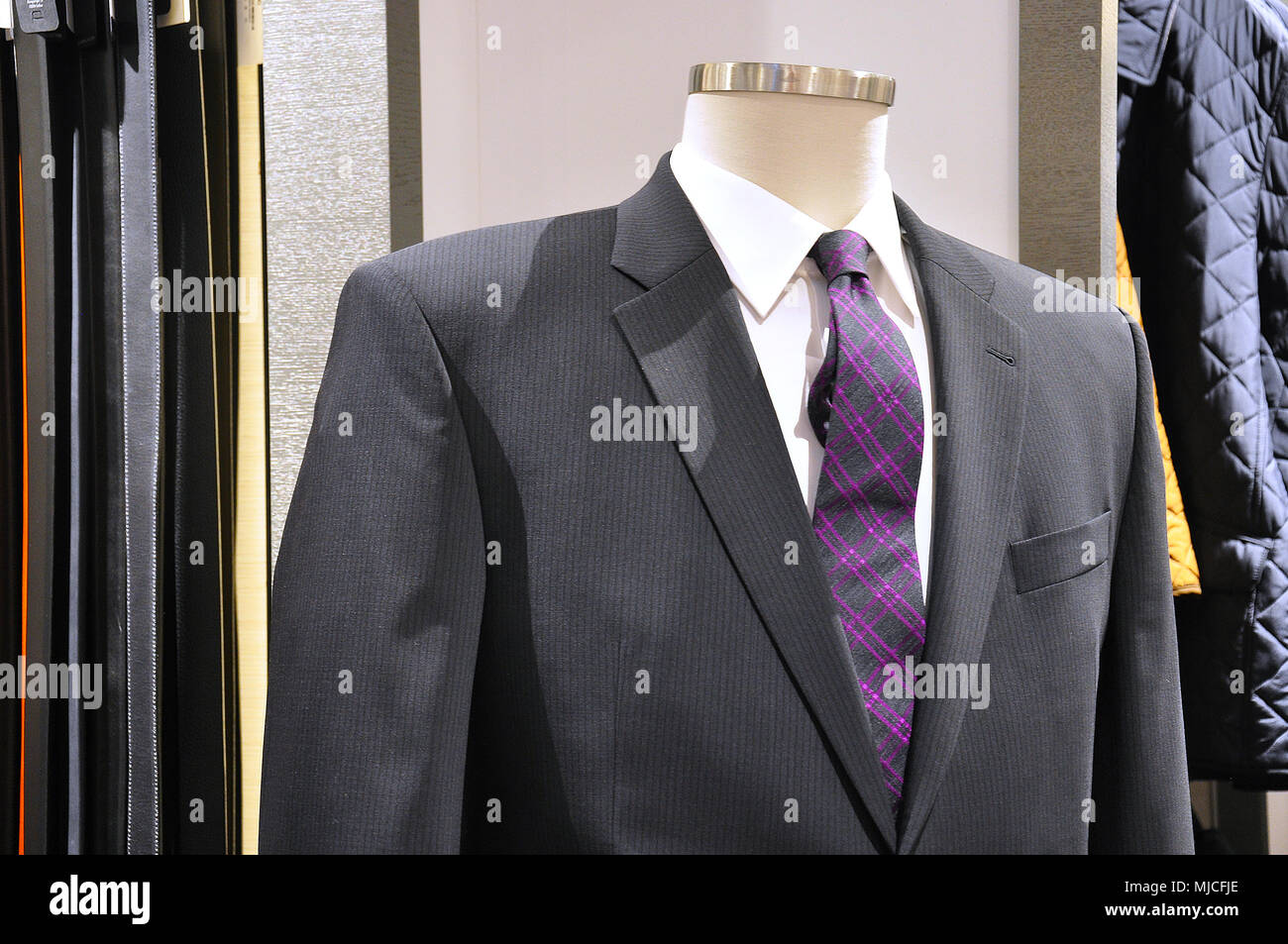 Le parfait costume gris violet élégant avec une belle cravate pour homme  d'affaires prospère de l'homme moderne fashion Photo Stock - Alamy