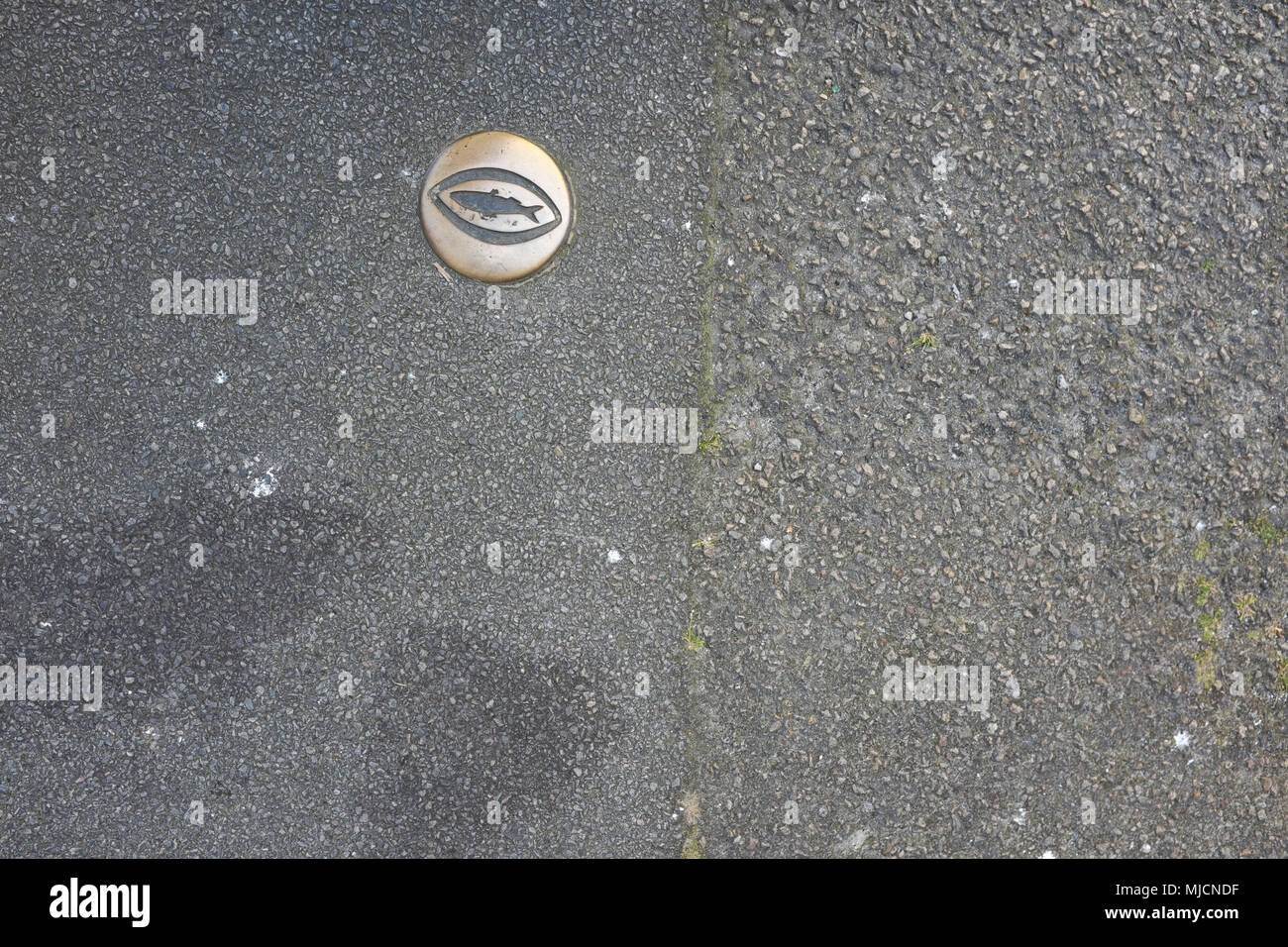 Stolperstein' (obstacle) à Douarnenez Banque D'Images