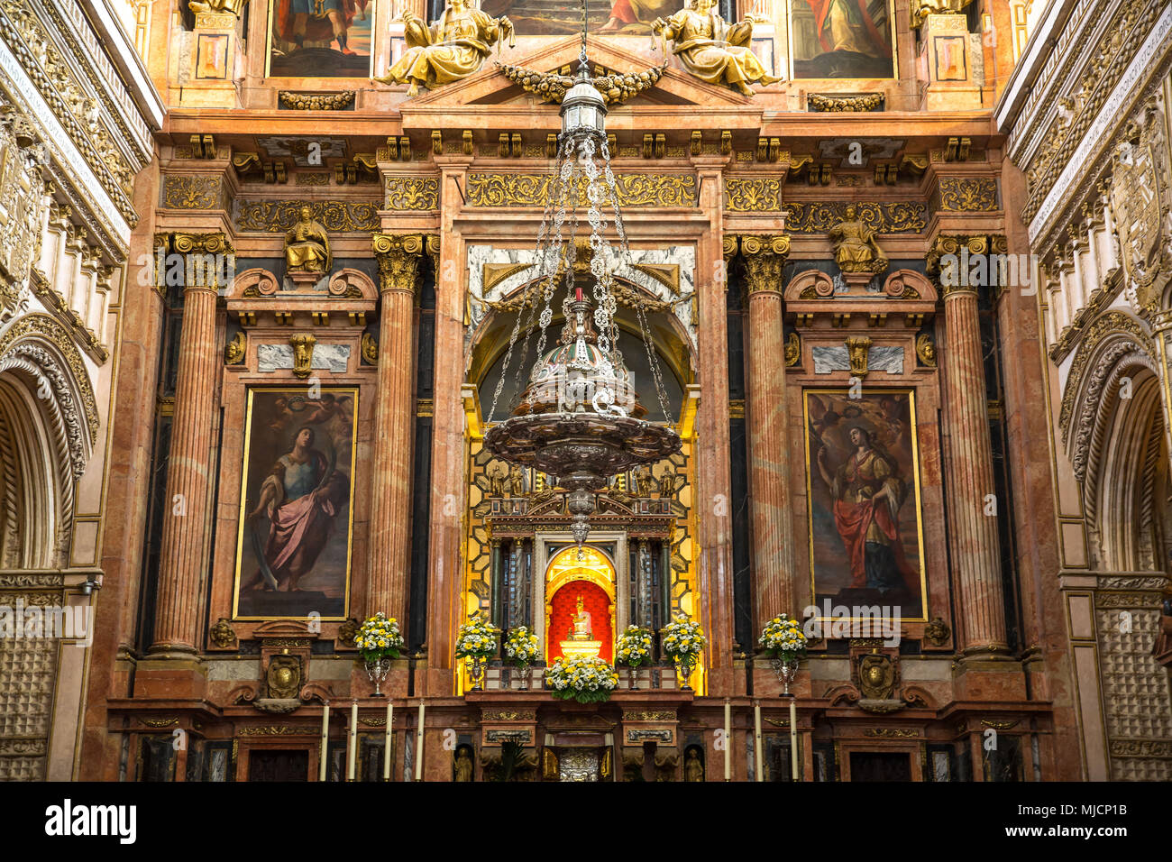 L'Europe, Espagne, Andalousie, Cordoue, la Mezquita, la cathédrale, de l'intérieur, Banque D'Images