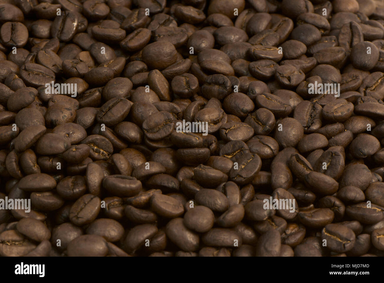 Arrière-plan de beaucoup de grains de café moulu pas frits Banque D'Images