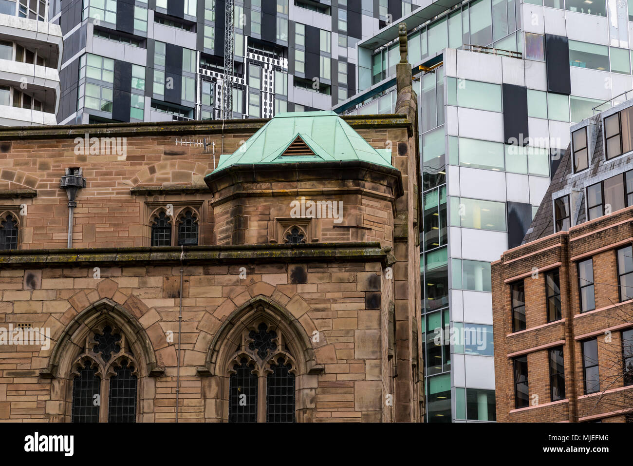 L'Europe, Angleterre, Royaume-Uni, Liverpool, l'église Notre-Dame et Saint Nicolas, détail Banque D'Images