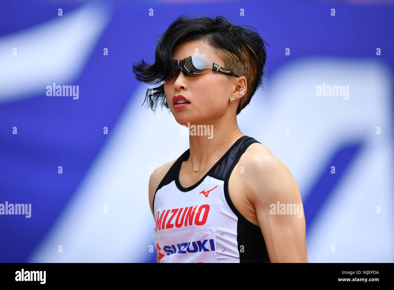 Stade Ecopa, Shizuoka, Japon. 3 mai, 2018. Maki, l'AMA LE 3 MAI 2018 - Athlétisme : Le 34e International d'athlétisme de Shizuoka 2018 Women's 200m au stade Ecopa, Shizuoka, Japon. Credit : MATSUO.K/AFLO SPORT/Alamy Live News Banque D'Images