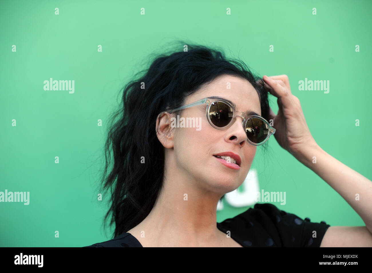 NEW YORK, NY - 02 MAI : Sarah Silverman assiste à l'avance 2018 Hulu à La Sirena Brunch le 2 mai 2018 à New York. People : Sarah Silverman Banque D'Images