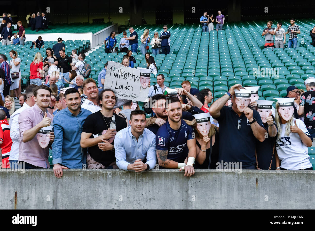 La Royal Navy durant la saison 2018 fans RFU Armée vs Marine pour le Trophée Babcock au stade de Twickenham le Samedi, 05 mai 2018. Londres, Angleterre. Credit : Taka G Wu Banque D'Images