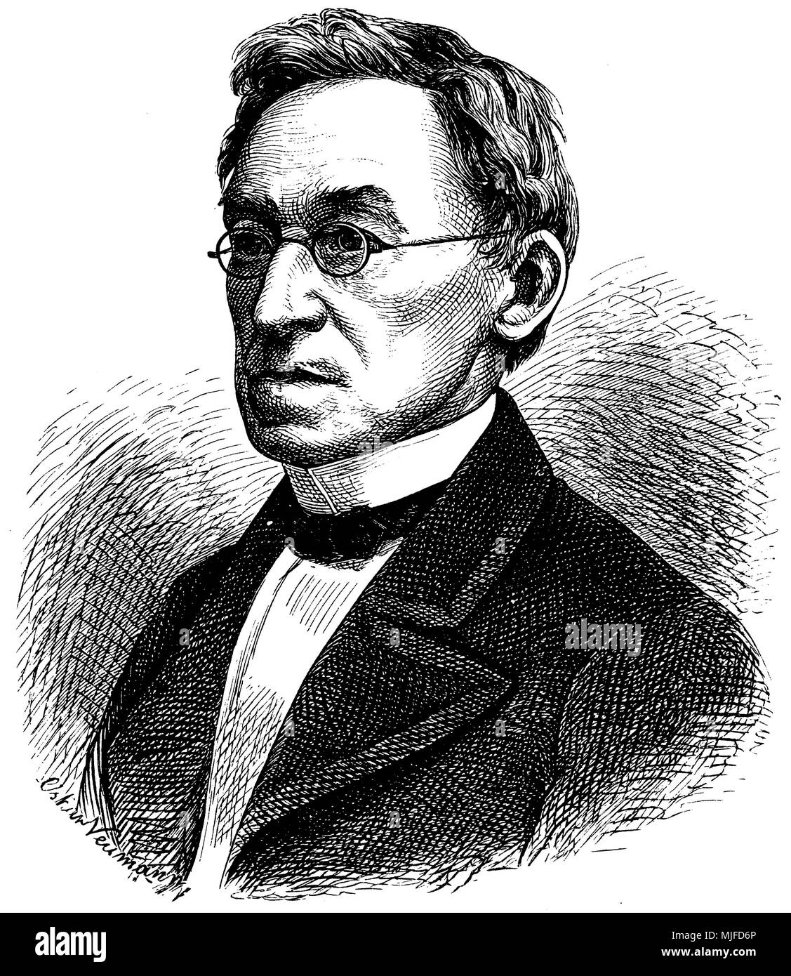 Karl Georg von Wächter (né le 24 décembre 1797 , est mort le 15 janvier, 1880 ), Banque D'Images