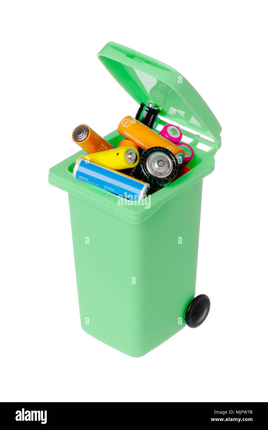 Bac de recyclage de la batterie Photo Stock - Alamy