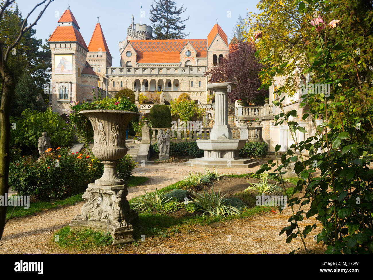 Bory Var, château, dans le centre de Szekesfehervar, Hongrie Banque D'Images