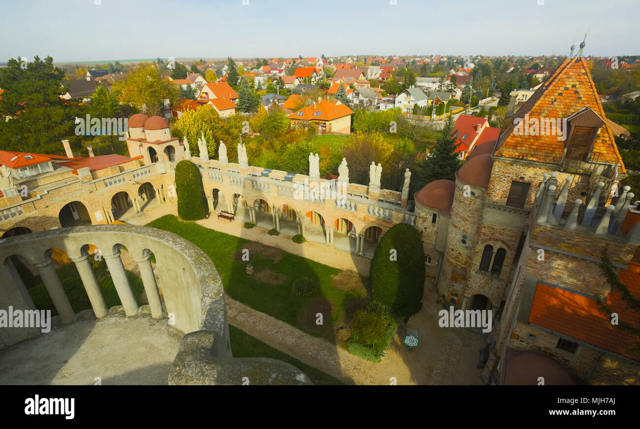 Bory Var, un élégant château construit par un homme, Szekesfehervar, Hongrie Banque D'Images