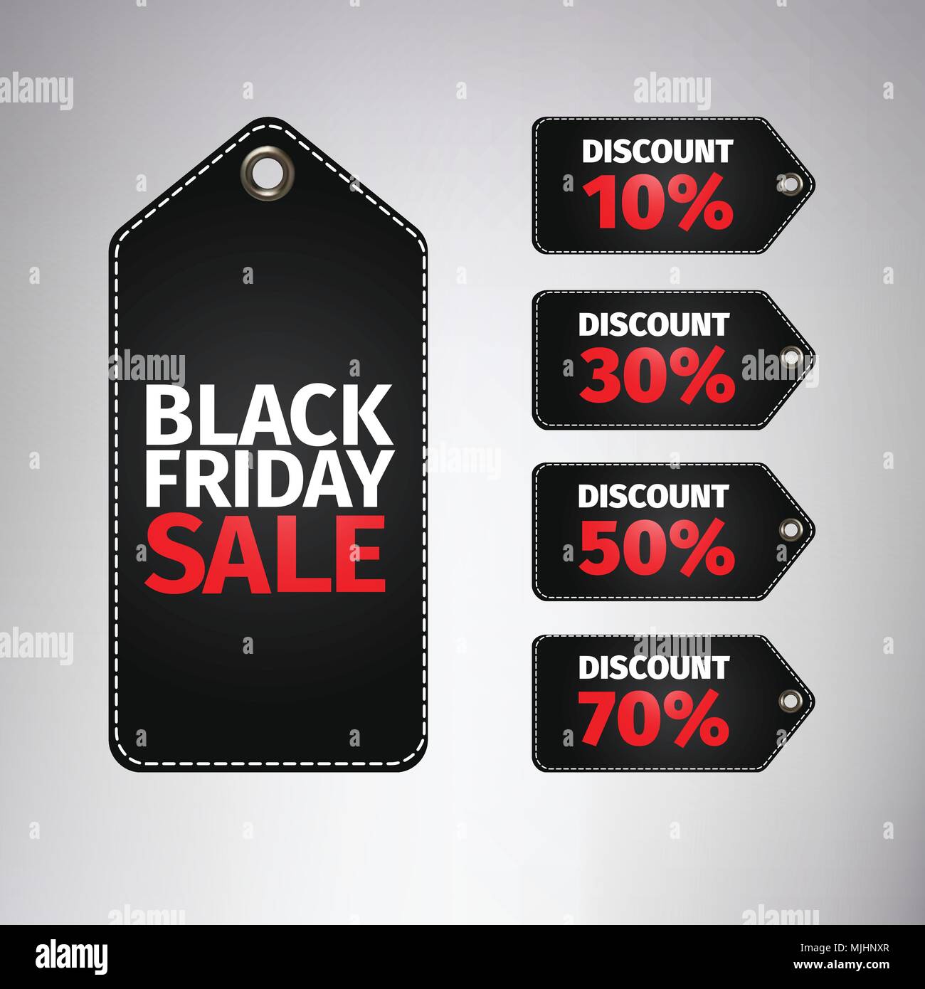 Le vendredi noir sale tag. Vecteur eps modifiables facile 10. Pas de formes ouvertes ou des chemins . Vêtements, meubles, automobiles, vente de nourriture . Le vendredi noir design, Vente, discount, publicité, marketing étiquette de prix. Illustration de Vecteur