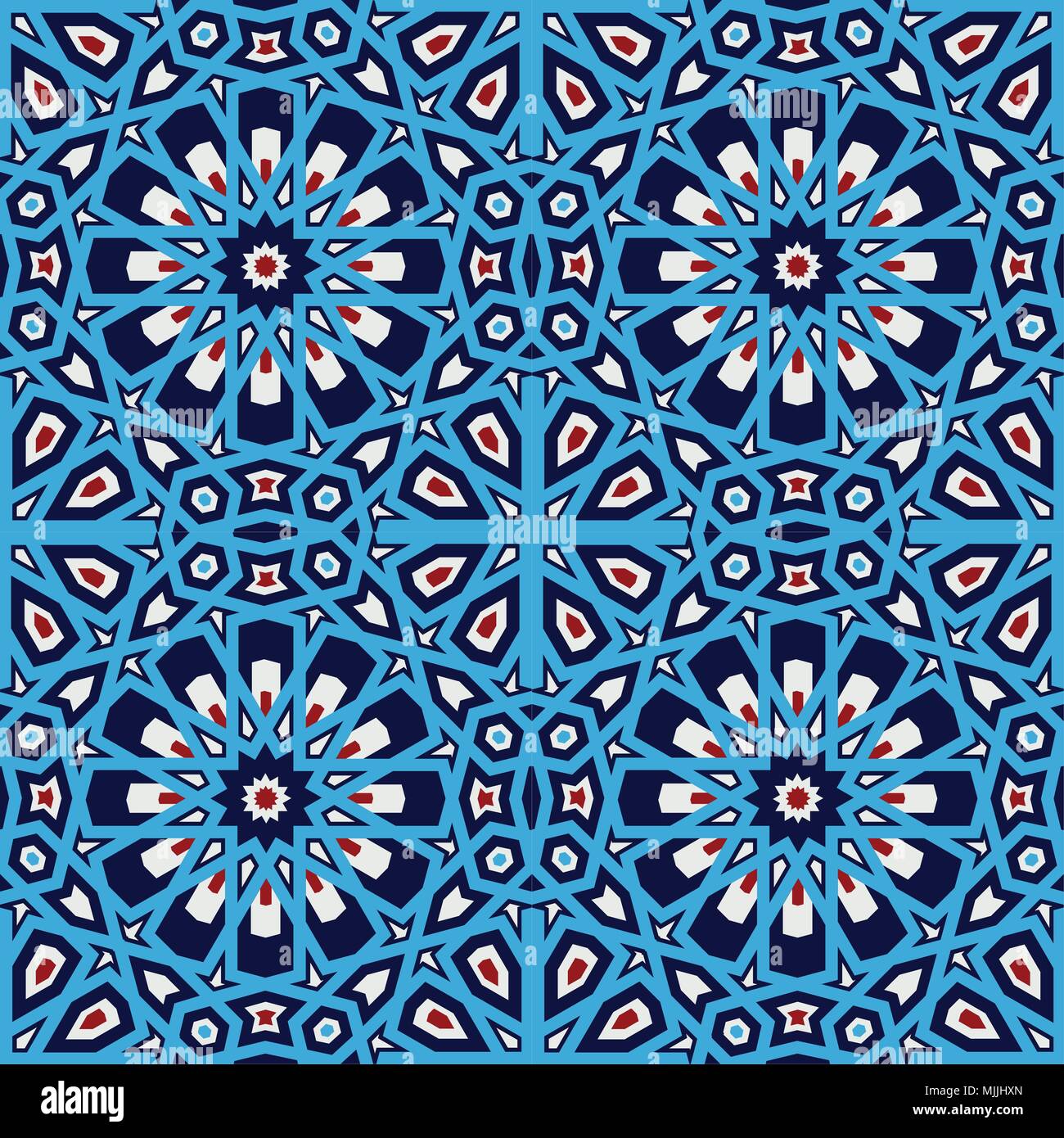 Seamless pattern islamique 3d . Élément de design traditionnel arabe. Illustration de Vecteur