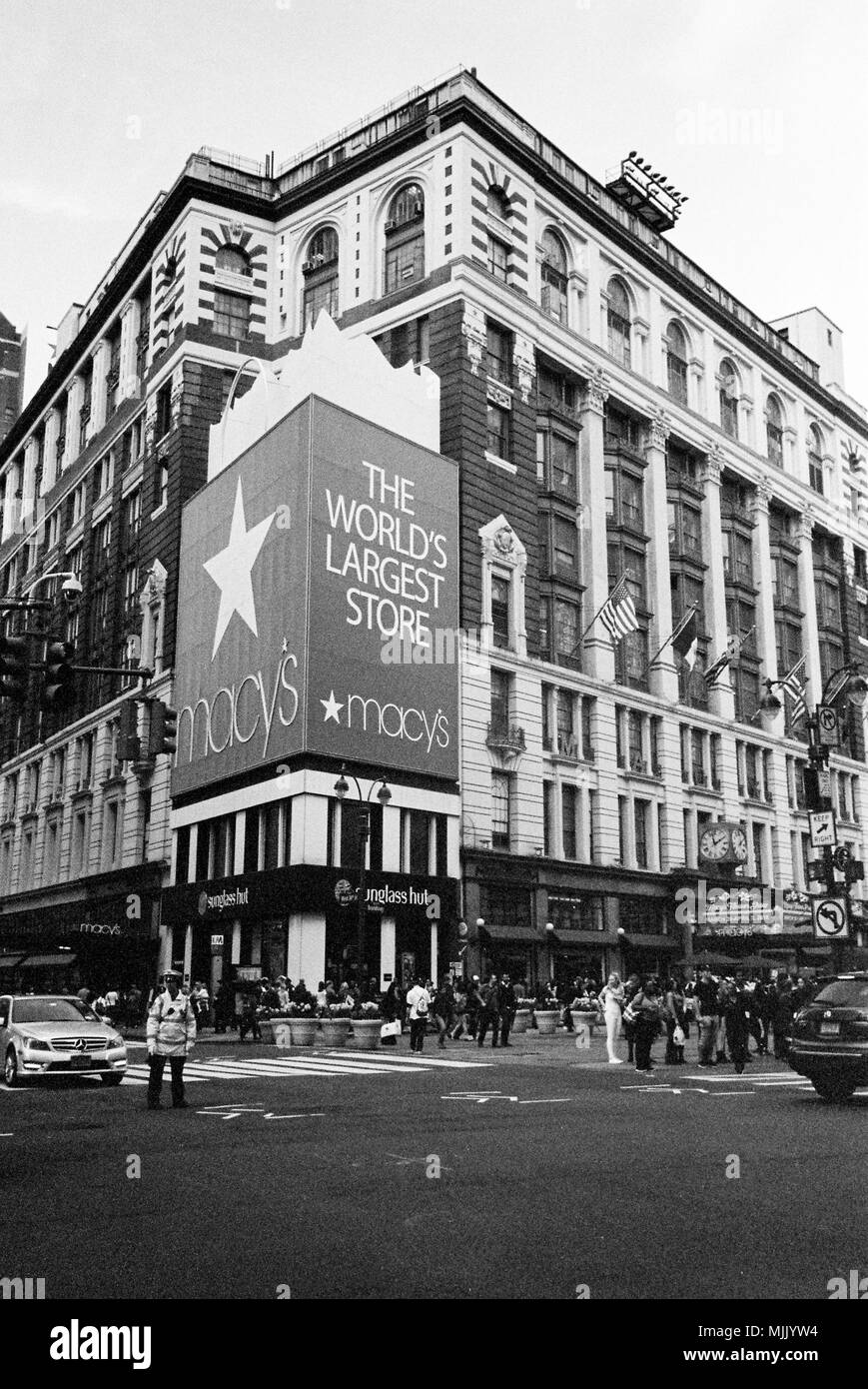 Du grand magasin Macy's, à Manhattan, New York City, États-Unis d'Amérique. USA. Banque D'Images