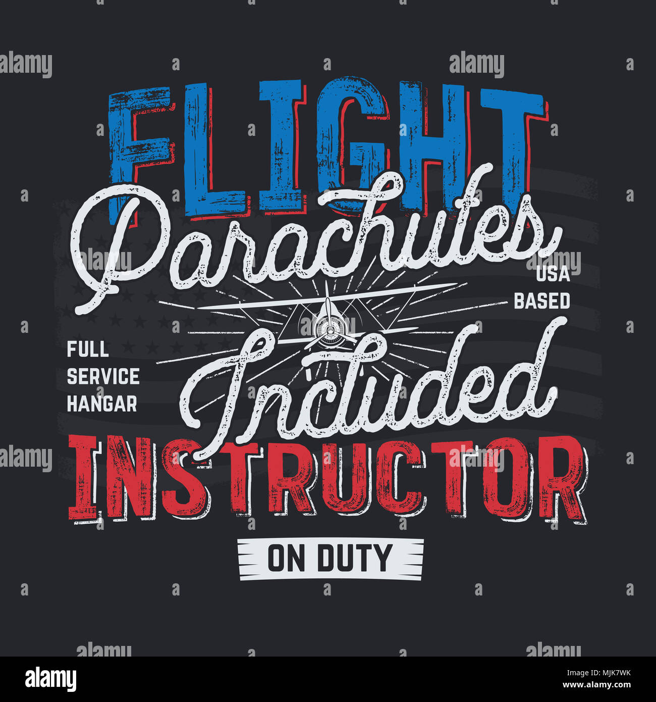 Vintage Tee Dessine A La Main La Conception Graphique Instructeur De Vol Citation Usa Base Signe Mecanicien De Service Typographie Couleurs Retro Avion Images Illustrations Affiches L Arriere Plan Photo Stock Alamy