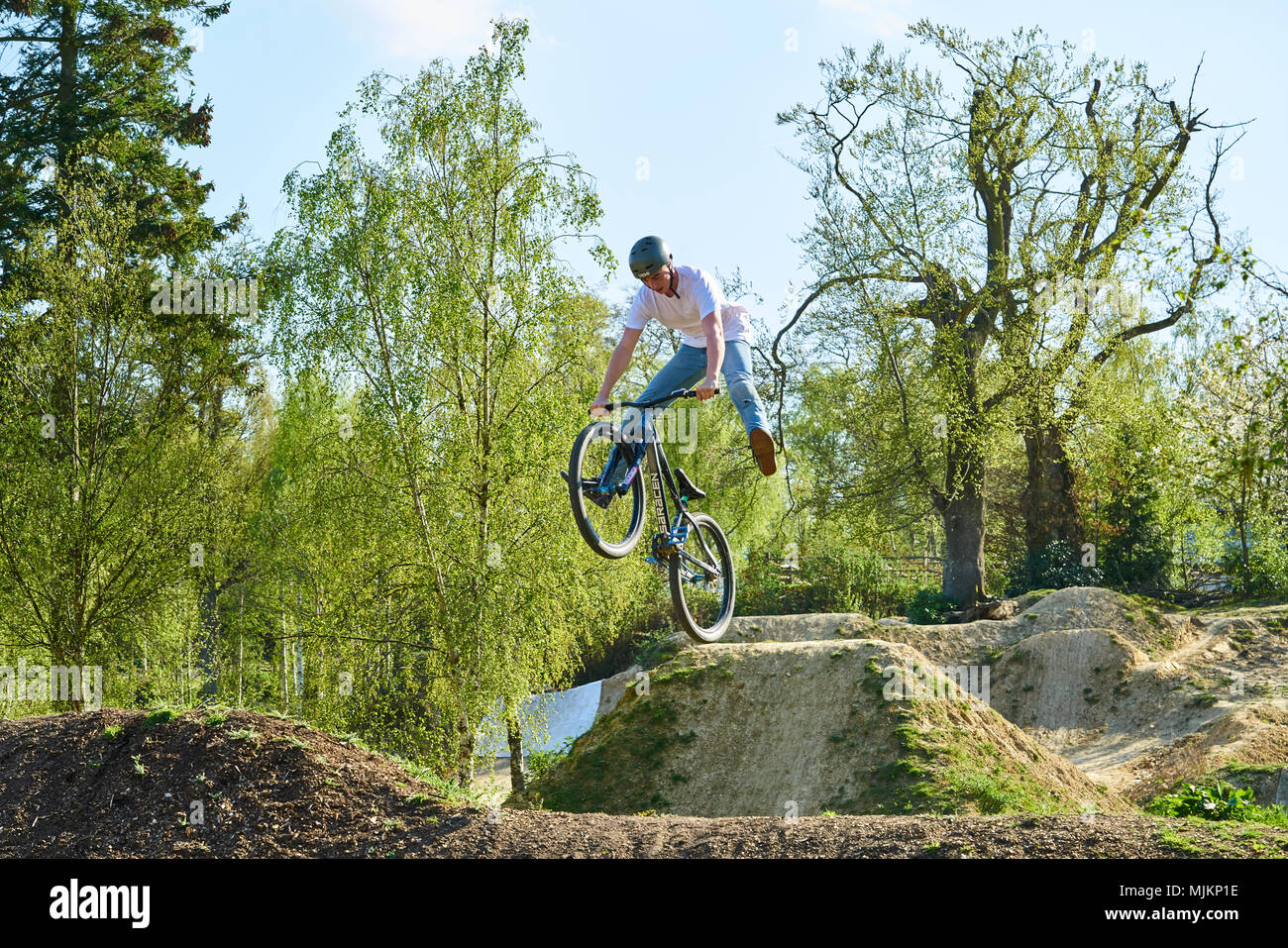 Biker BMX Banque D'Images