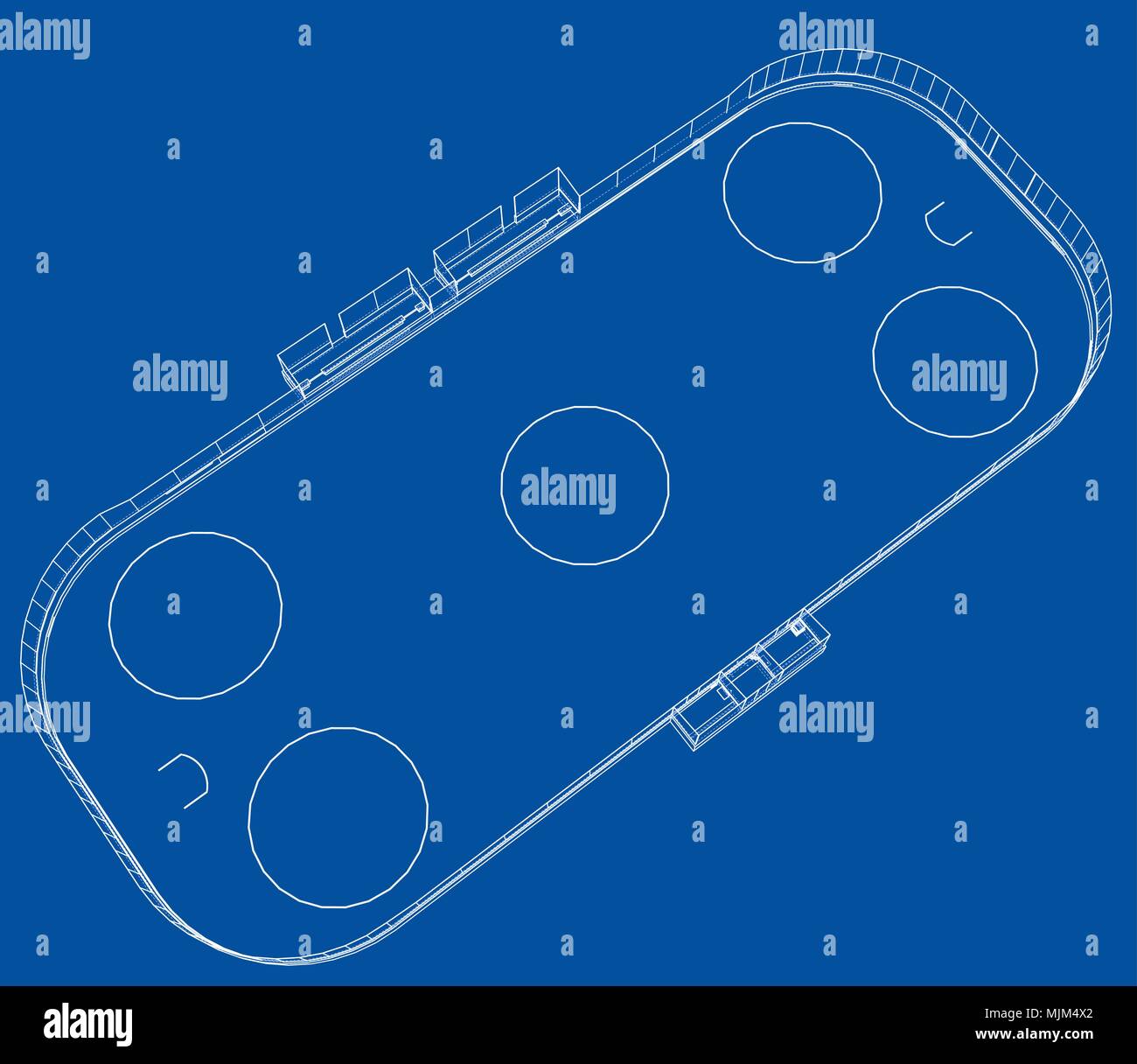 Contour de hockey sur glace. Vector Illustration de Vecteur