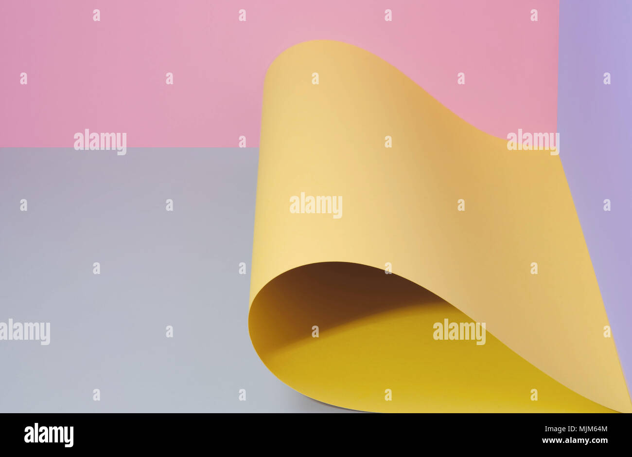 Beau papier fond multicolore. Art minimal pastel Banque D'Images
