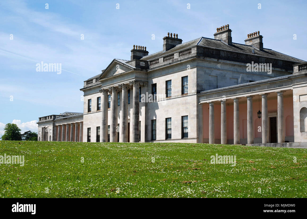 Château hôtel particulier de Coole, xviiie siècle, façade gothique, Enniskillen, dans le comté de Fermanagh, Irlande du Nord Banque D'Images