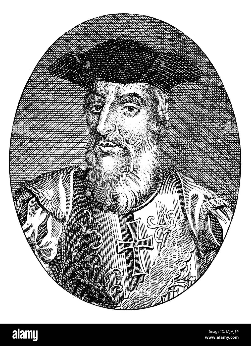 Vasco da Gama (ca. 1469 - 1524), explorateur portugais, Banque D'Images