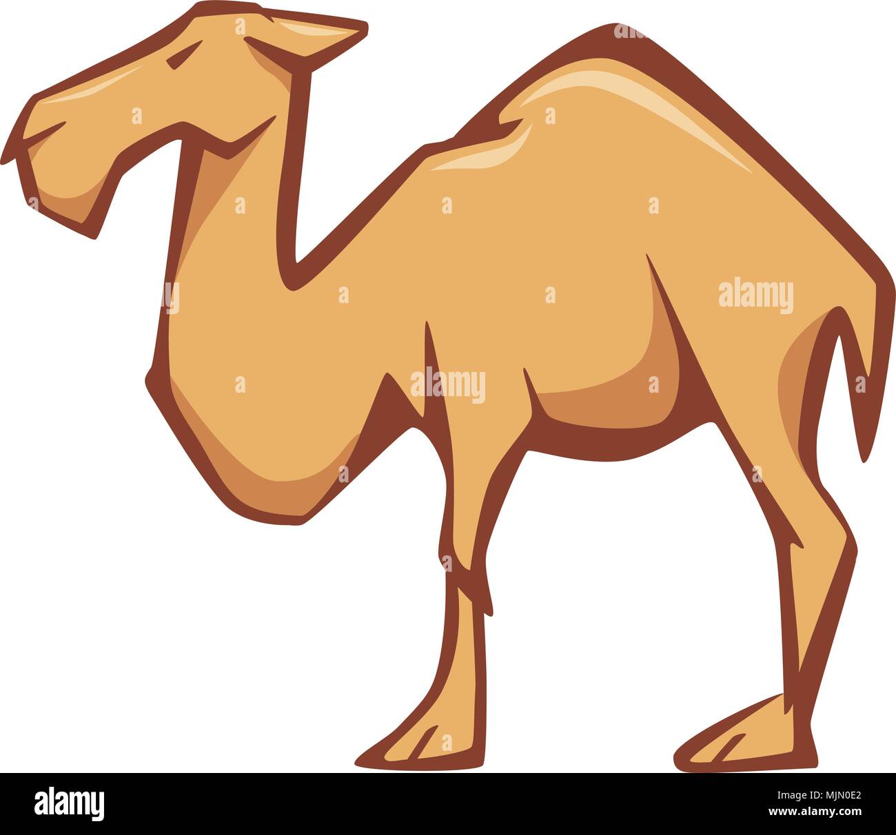 Illustration de style plat chameau. Bon pour logo Image Vectorielle ...