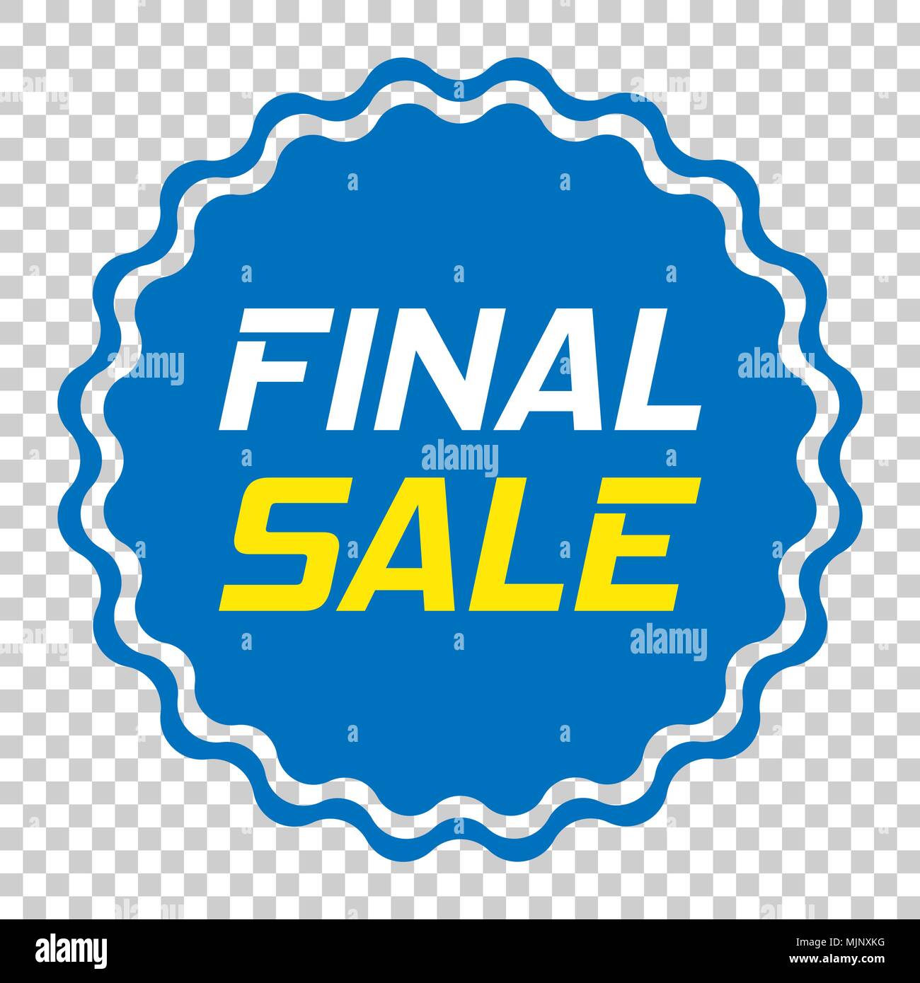 Autocollant d'escompte dans l'icône vecteur télévision style. Vente tag ouvrez une illustration sur un fond transparent. Promotion discount vente final concept. Illustration de Vecteur