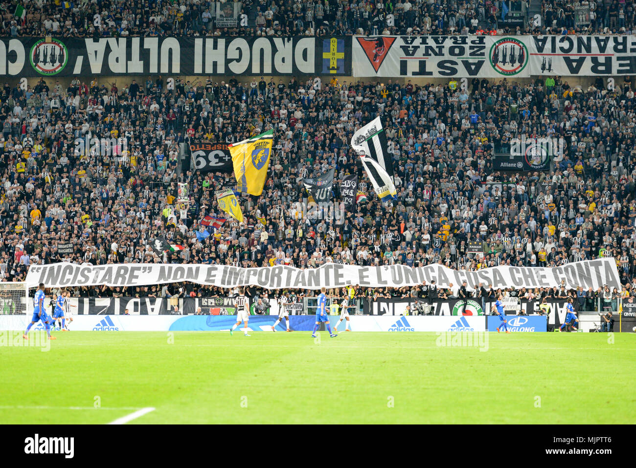 Turin, Italie, 5 mai 2018. Au cours de l'Italia Serie A match de football entre la Juventus et Bologne FC à Allianz Stadium le 05 mai 2018 à Turin, Italie. Crédit : Antonio Polia/Alamy Live News Banque D'Images