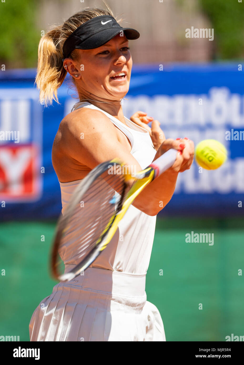 Karlsruhe, Allemagne. 06 mai, 2018. Dalma Galfi (HUN/RCT). GES/tennis/football : TEC Waldau, Stuttgart 06.05.2018 | Conditions de crédit dans le monde entier : dpa/Alamy Live News Banque D'Images