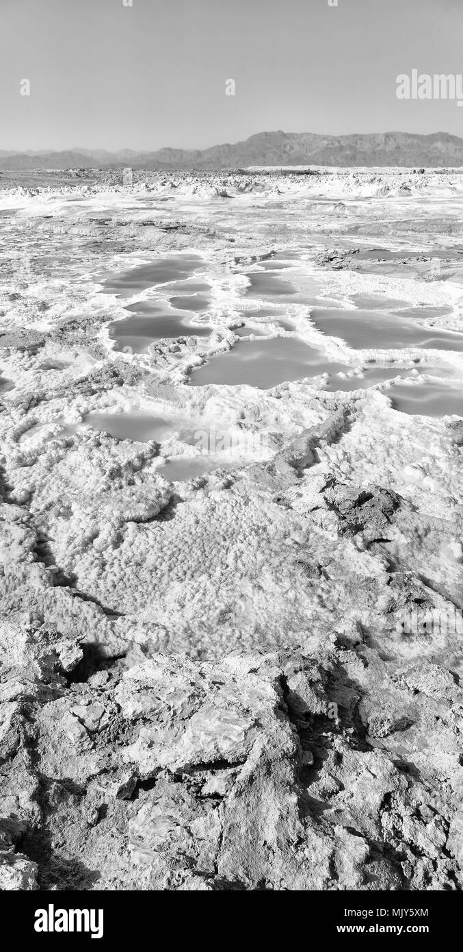 Dans l'Afrique de l'Éthiopie de danakil dépression volcanique de dallol Banque D'Images