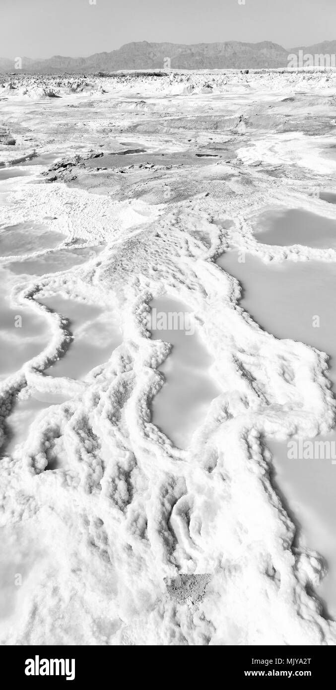 Dans l'Afrique de l'Éthiopie de danakil dépression volcanique de soufre de l'acide et le lac dallol comme dans mars Banque D'Images