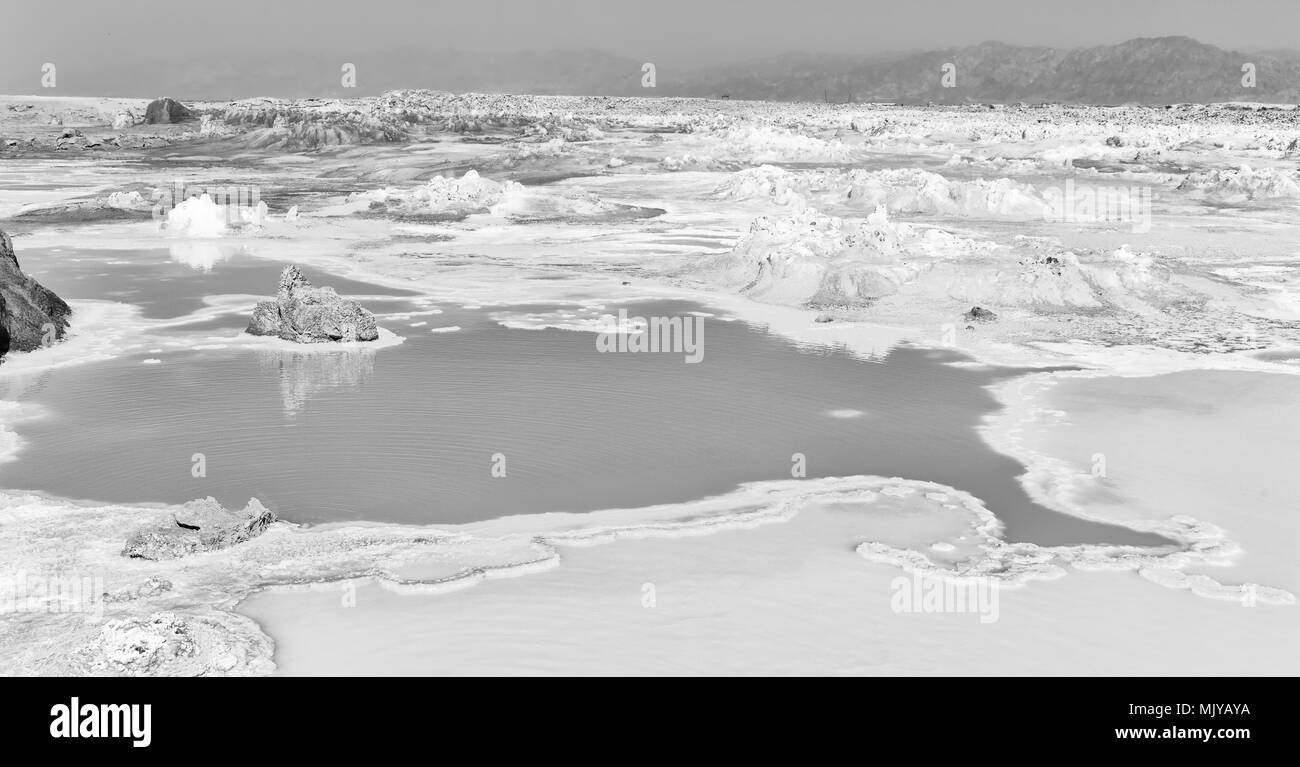 Dans l'Afrique de l'Éthiopie de danakil dépression volcanique de dallol Banque D'Images
