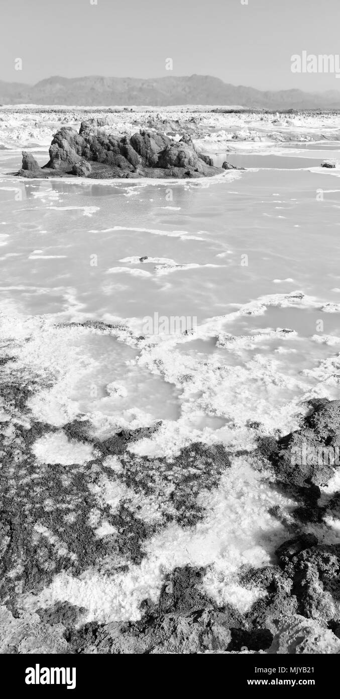 Dans l'Afrique de l'Éthiopie de danakil dépression volcanique de dallol Banque D'Images