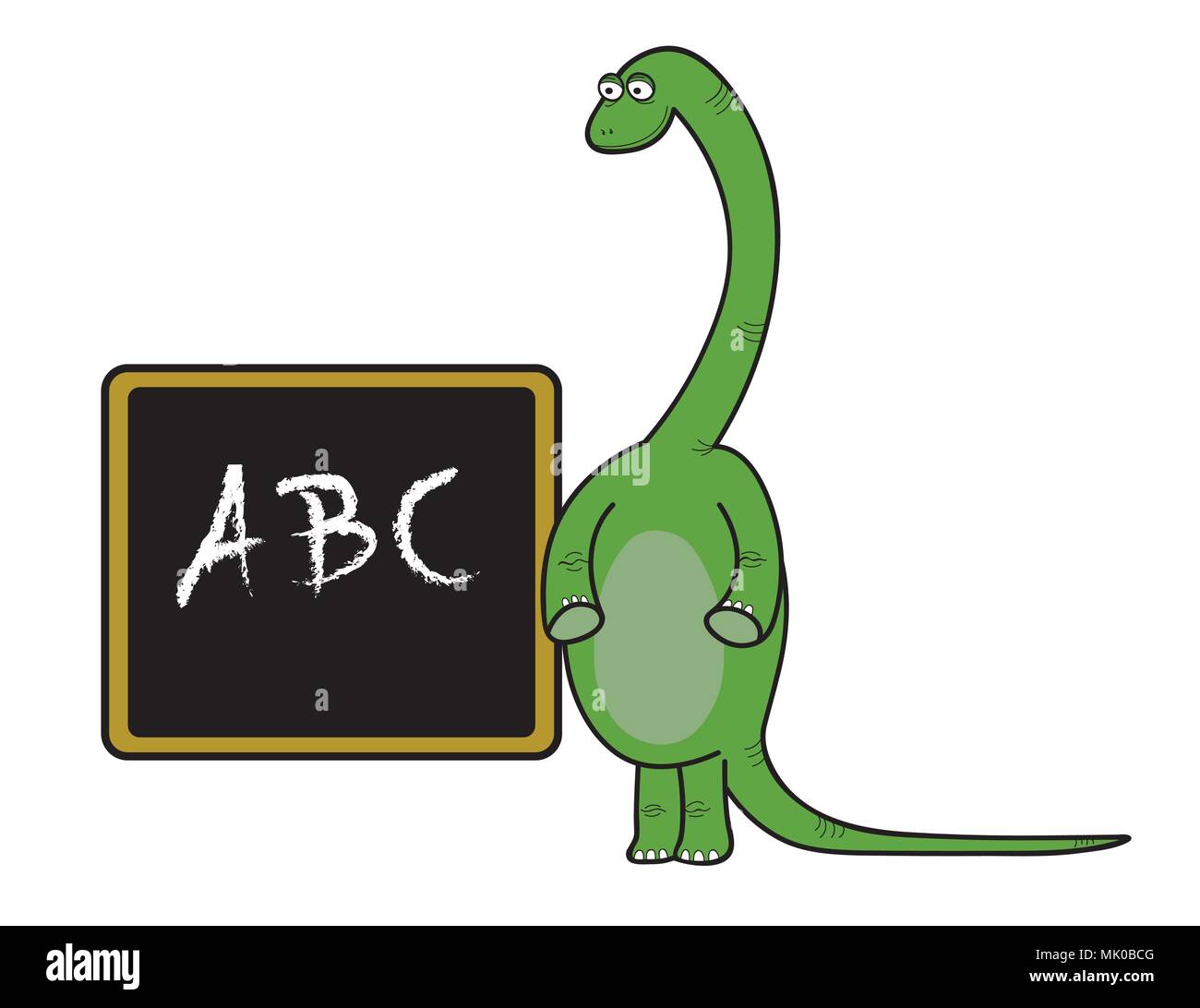 Ami de dinosaures à l'école Illustration de Vecteur