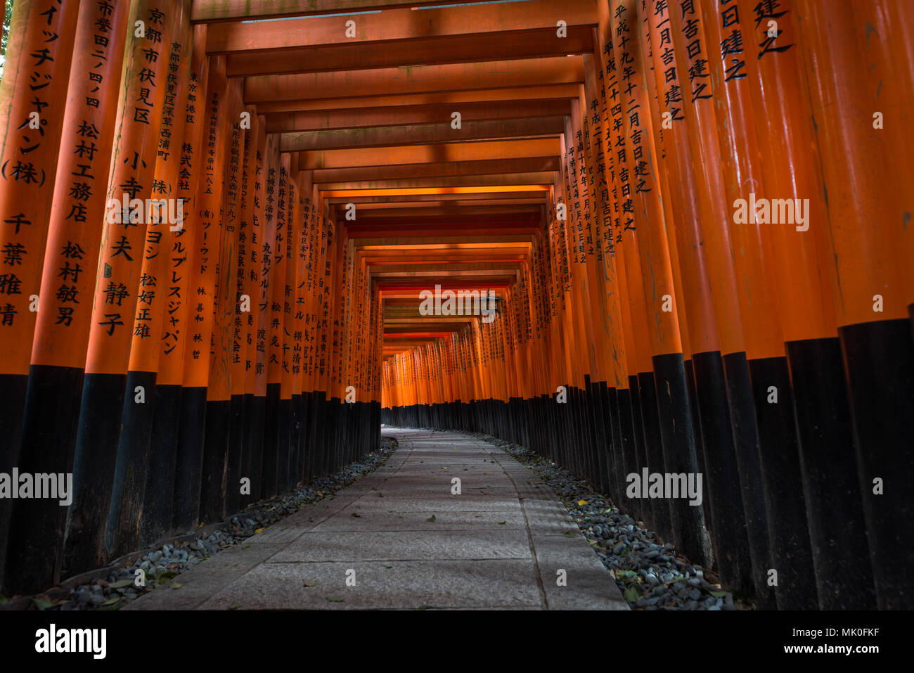 Fushimi Inari shrine in Kyoto, Japon Banque D'Images