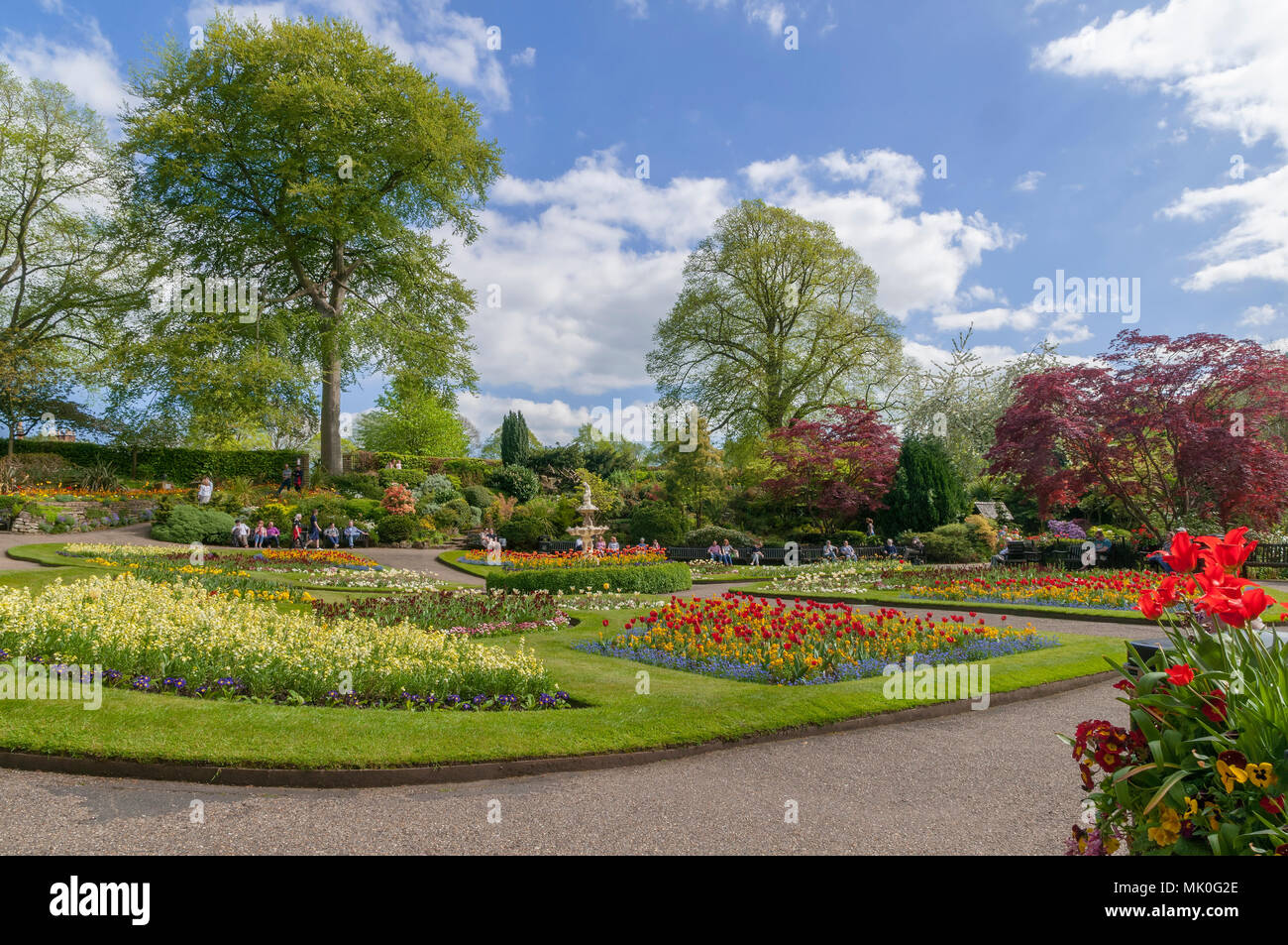 Shrewsbury Le parc de Dingle. Banque D'Images