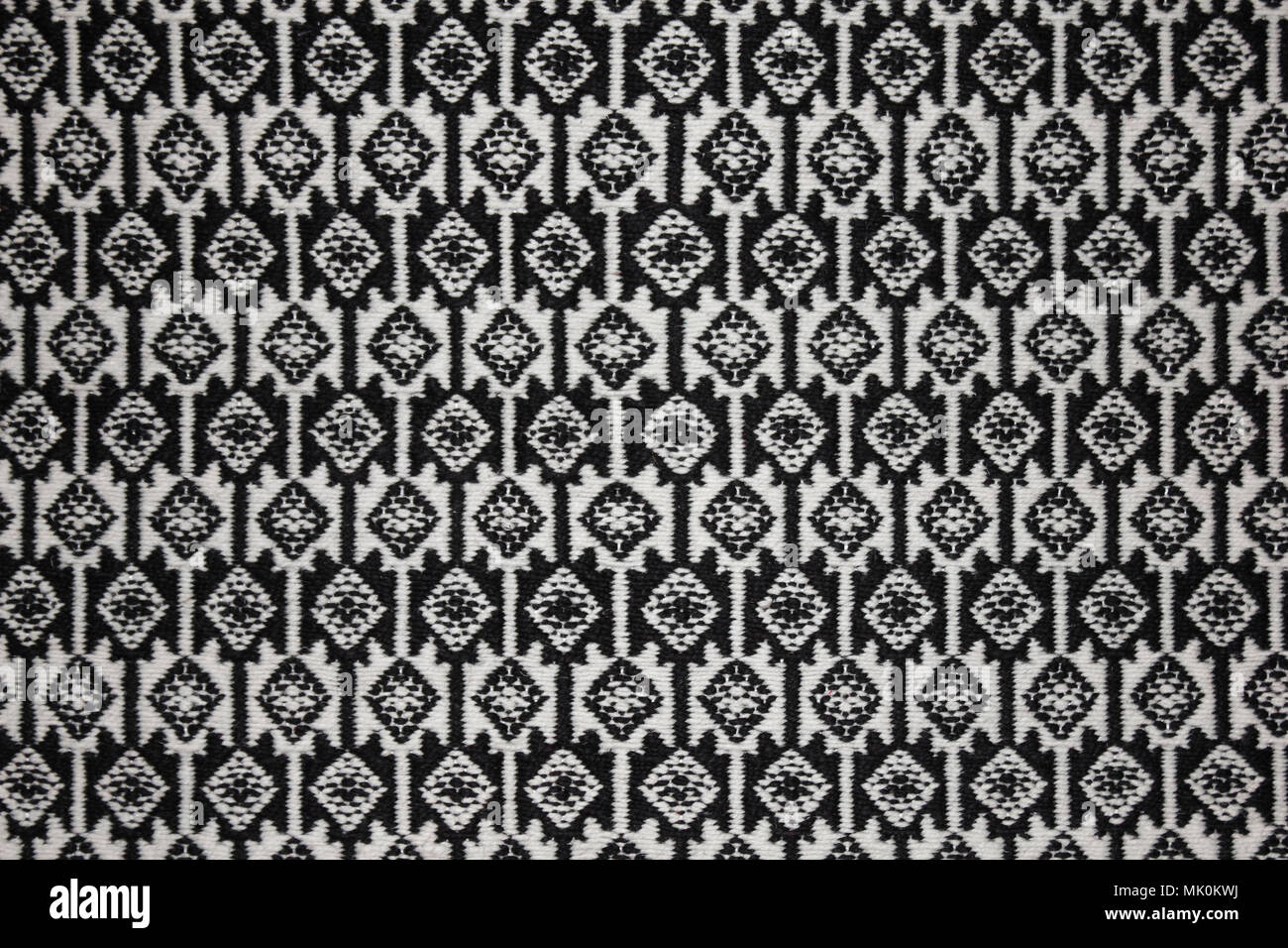 Tapis berbère Design noir et blanc Banque D'Images