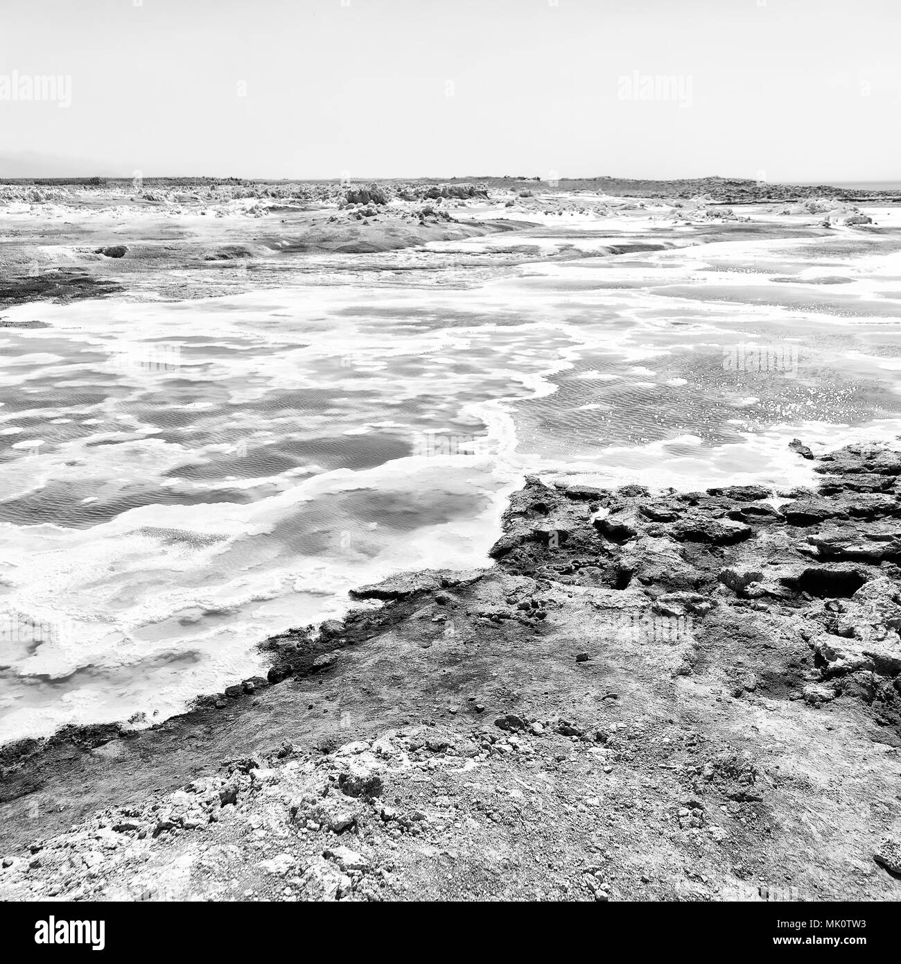 Dans l'Afrique de l'Éthiopie de danakil dépression volcanique de dallol Banque D'Images