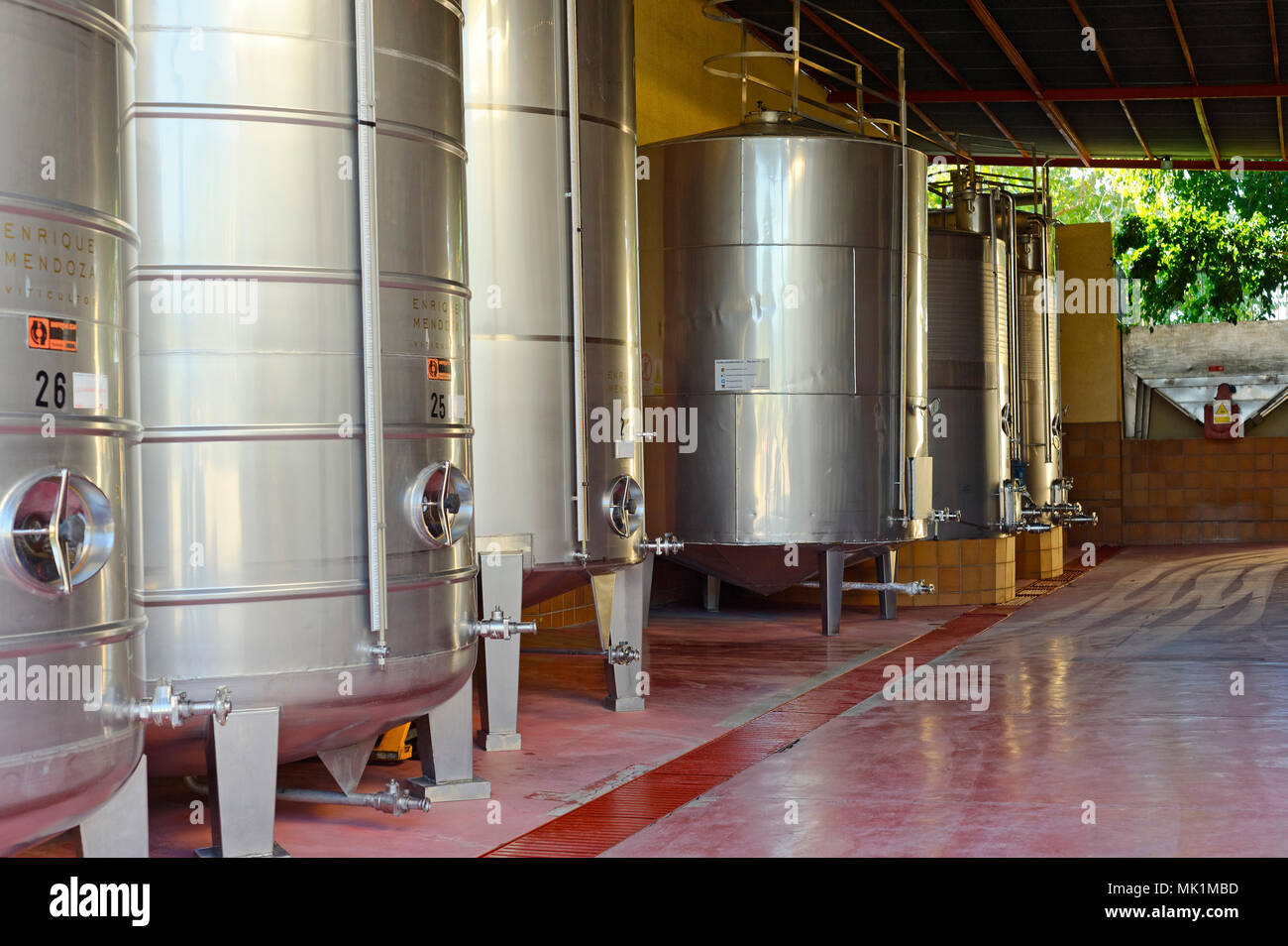 Winery dans la région d'Alicante Espagne Banque D'Images