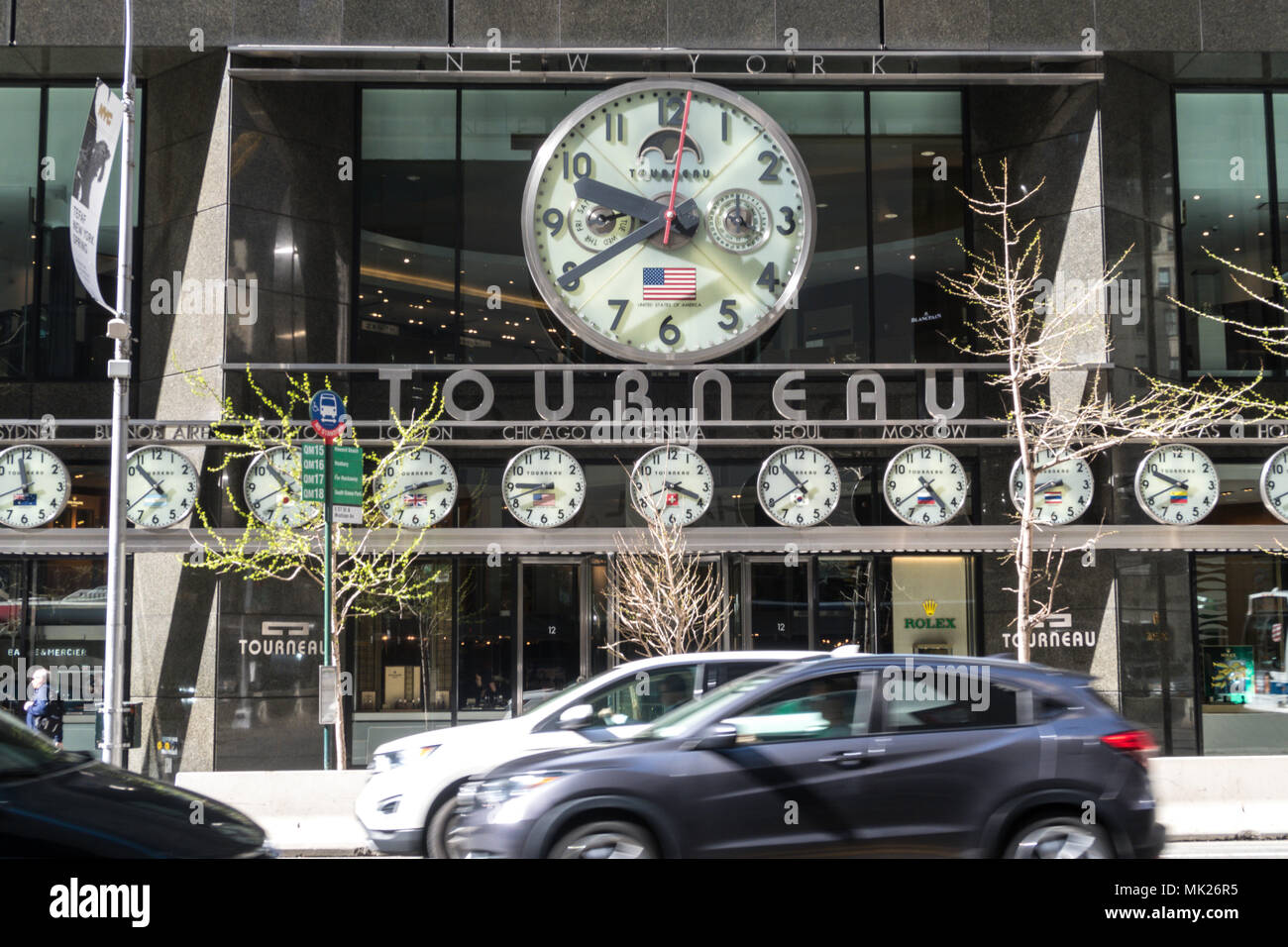 Tourneau Luxury Watch retailer au 12 East 57th Street à NYC 2018 Banque D'Images