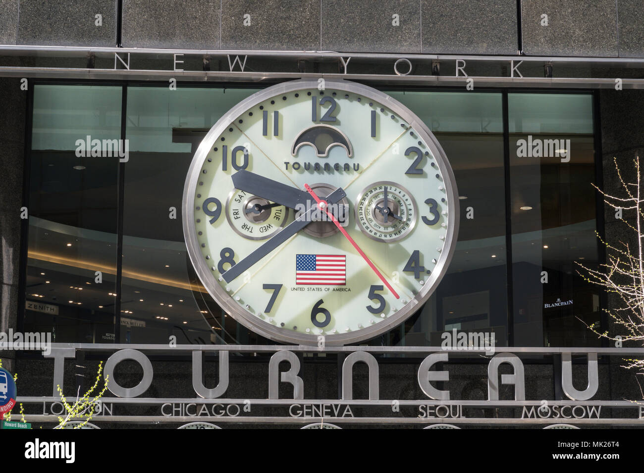 Tourneau Luxury Watch retailer au 12 East 57th Street à NYC 2018 Banque D'Images