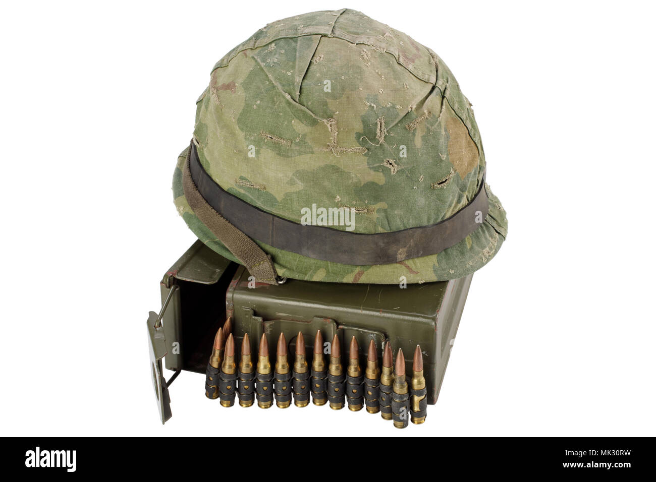 Boîte De Munitions Militaire Américaine En Métal, Grande Taille