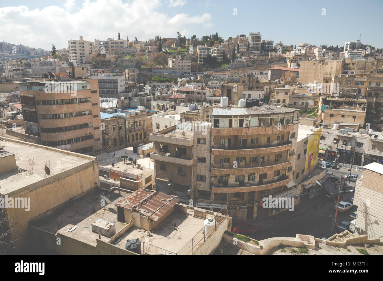 AMMAN, JORDANIE, le 11 mars 2018 : Ville de Amman, la capitale de la Jordanie. Banque D'Images