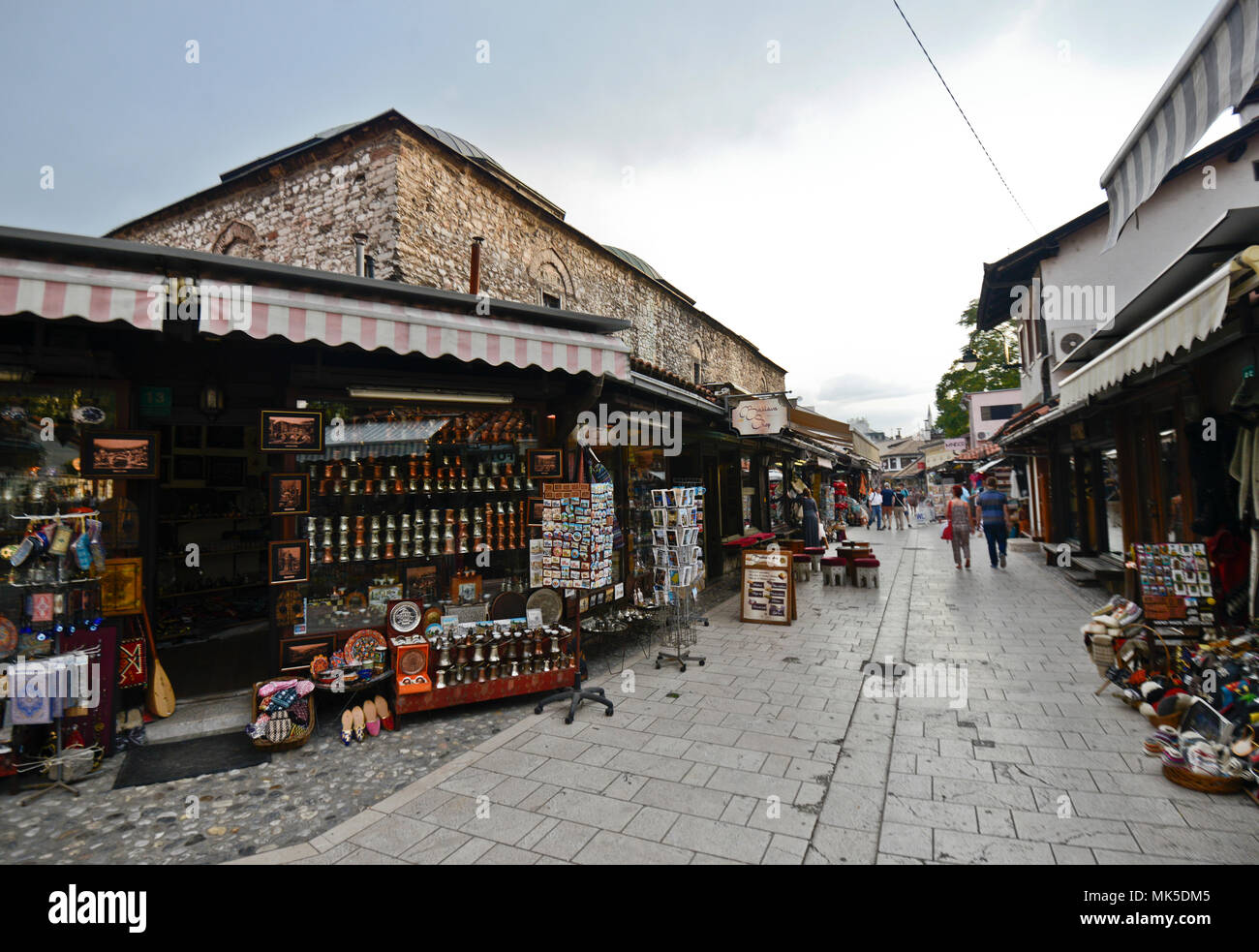 Sarajevo, vieux bazar Bascarsija, la Bosnie Banque D'Images