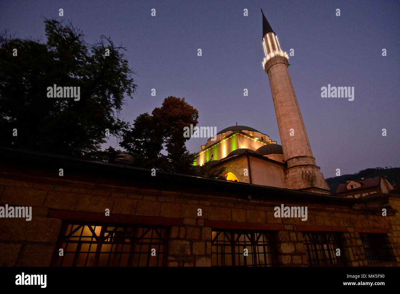 La mosquée Gazi Husrev-beg, Sarajevo Banque D'Images