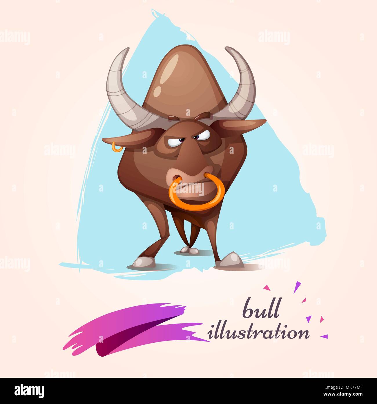 Bull funny cartoon Banque de photographies et d’images à haute ...