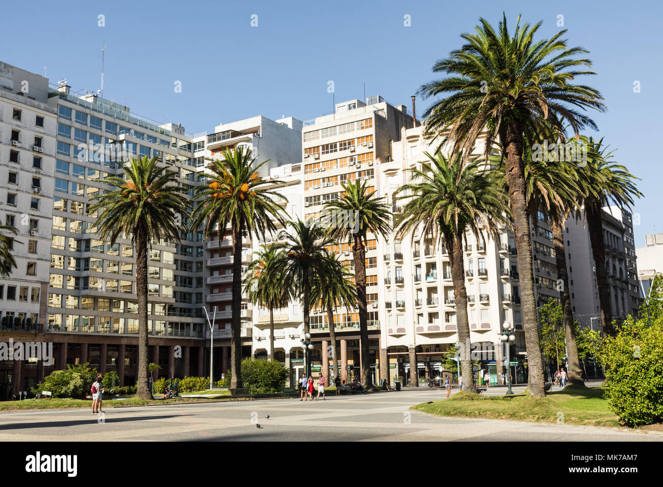 Montevideo, Uruguay. Montevideo est la capitale et la plus grande ville d'Uruguay. Banque D'Images