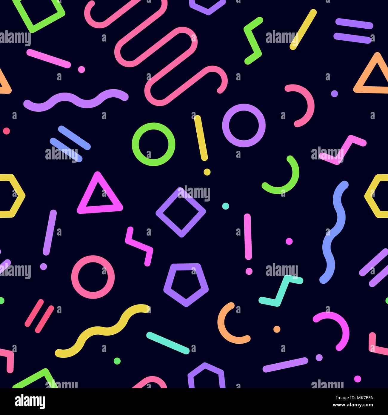 À partir de la conception 80. Illustration modèle memphis transparente Illustration de Vecteur