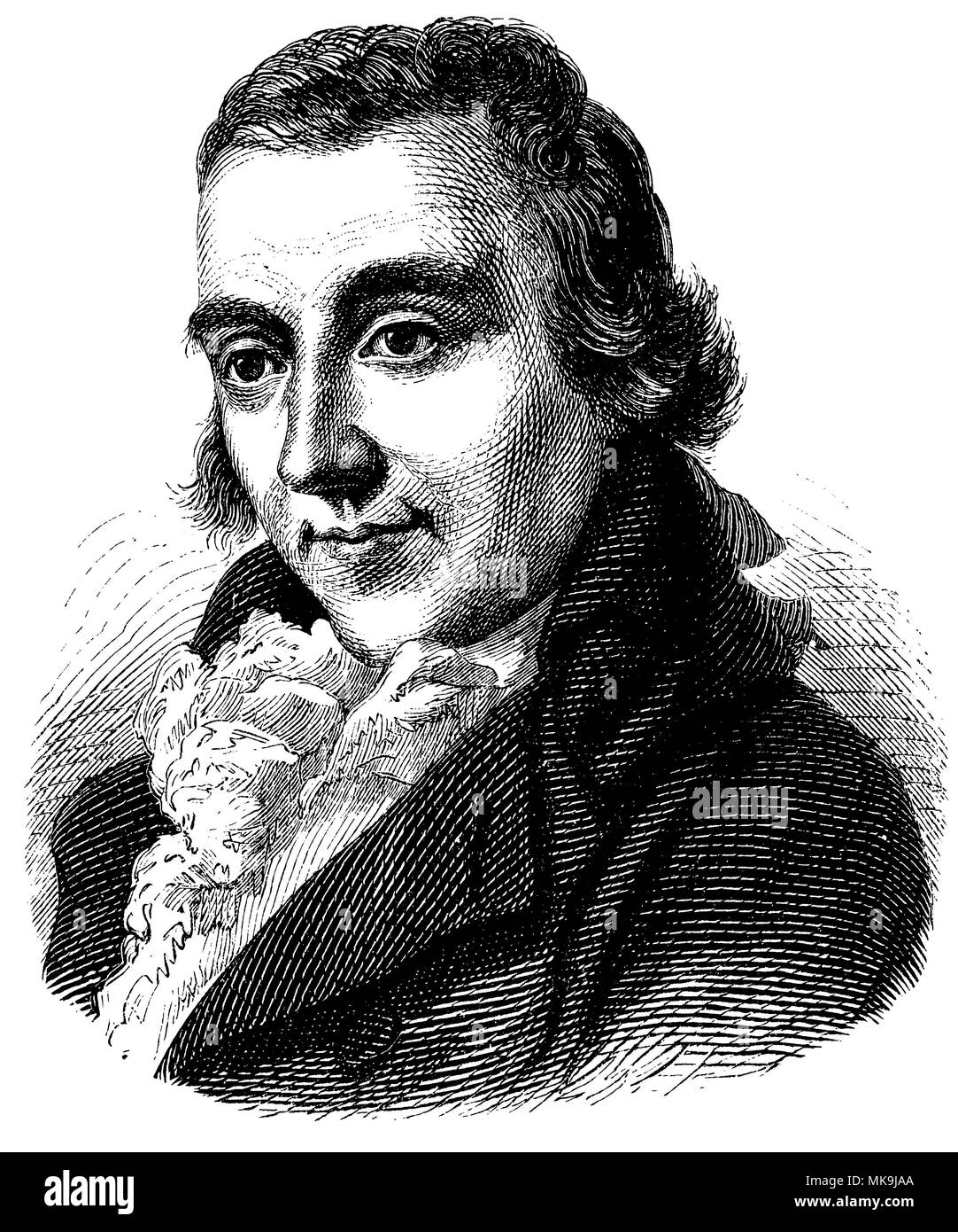 Rudolf Zacharias Becker (né le 9 avril 1752 , décédé le 28 mars, 1822 ), Banque D'Images