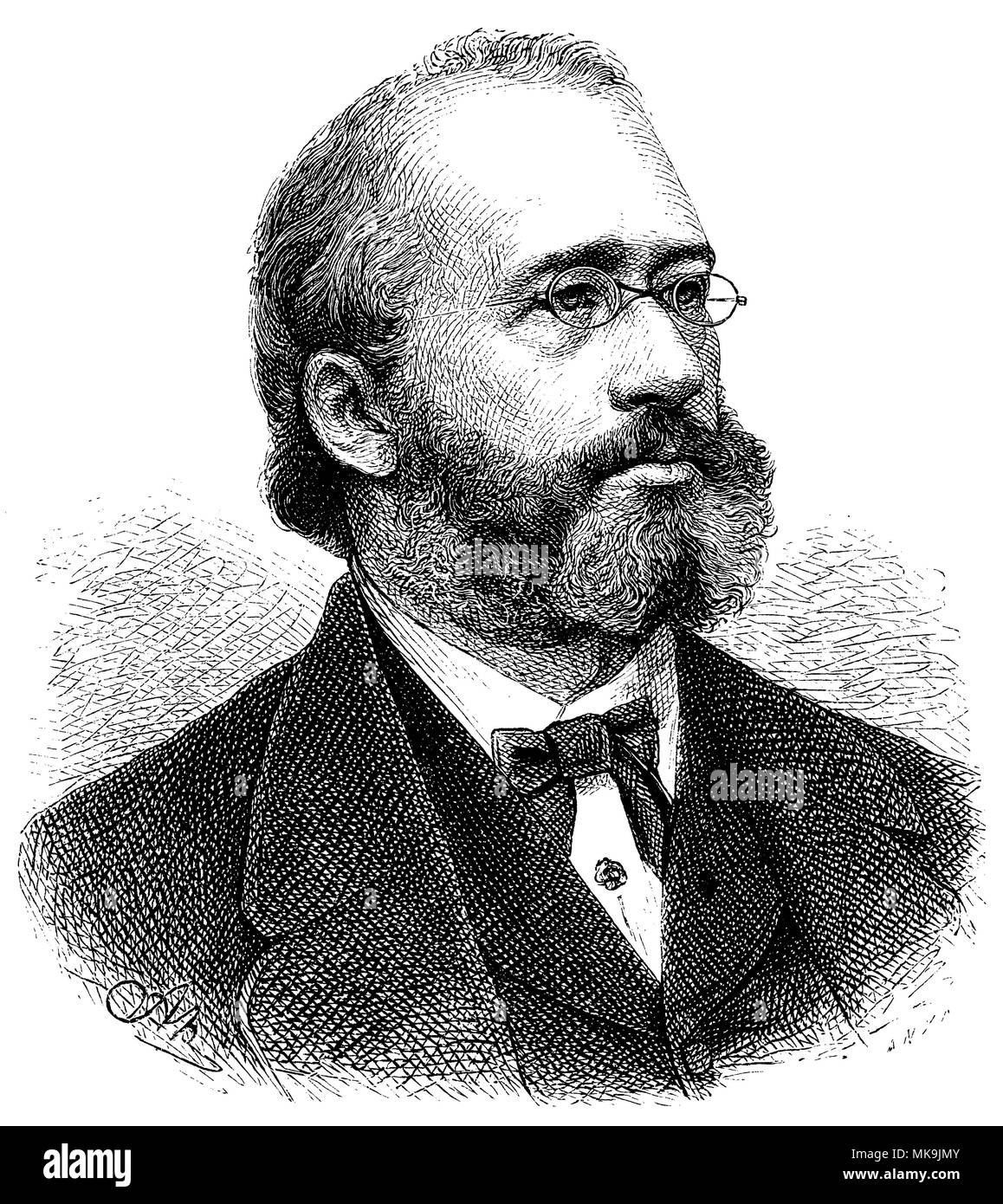 Charles Joseph Eugène Birnbaum (né le 18 mai 1829 ), A.N. u. A.N[eumann XA] Banque D'Images