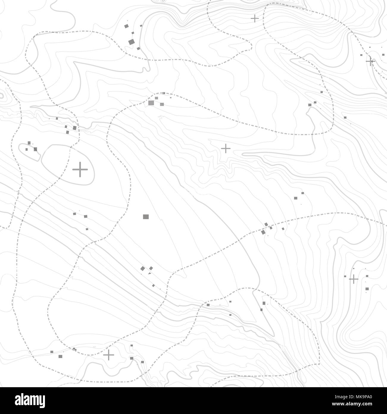 Concept de fond de carte topographique avec espace pour votre copie. Illustration de Vecteur
